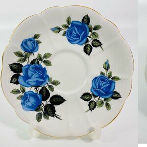 Royal Albert midnight Blue Roses Saucer